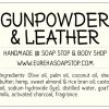 Gunpowder & Leather Handmade Hot Process Soap - Loaf - Image 2