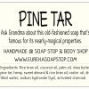 Pine Tar Handmade Hot Process Soap - Loaf - Image 2