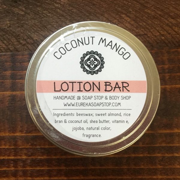 Coconut Mango Handmade Lotion Bar 3 oz Tin