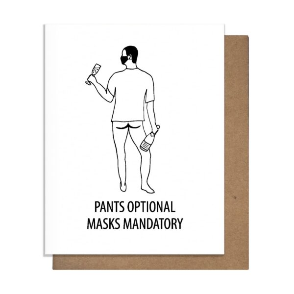 Greeting Card - Bottomless Mask
