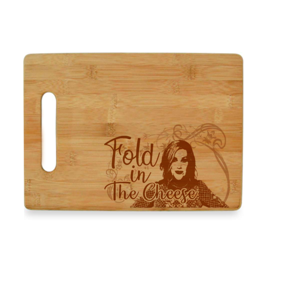 Bamboo Cutting Board - Fold in the Cheese Schitt's Creek