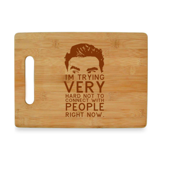Bamboo Cutting Board - David Trying Not to Connect