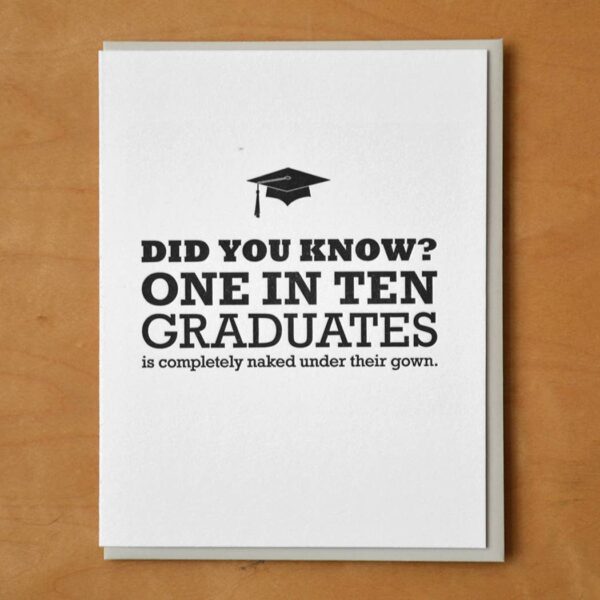 Greeting Card - One in Ten Graduates