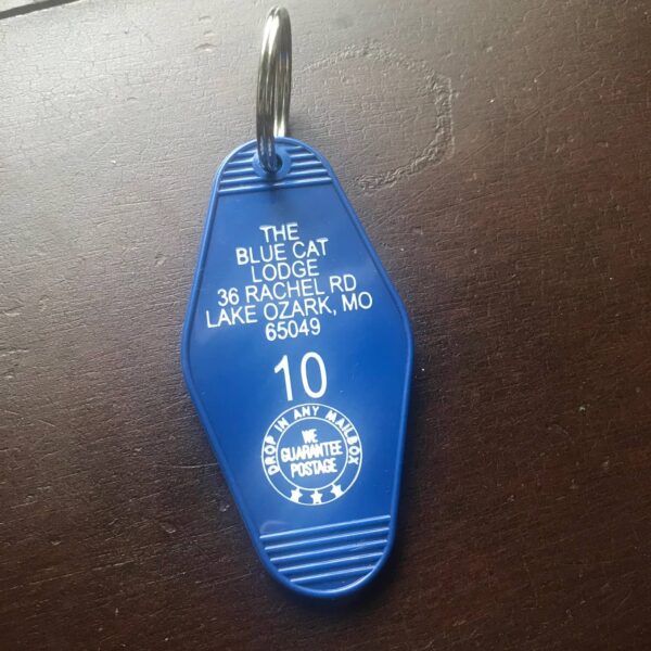 Motel Key Fob - The Blue Cat Lodge