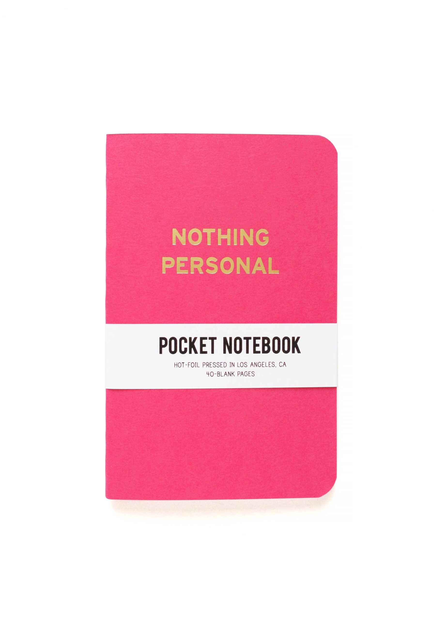 Pocket Notebook – Nothing Personal – Soap Stop & Body Shop