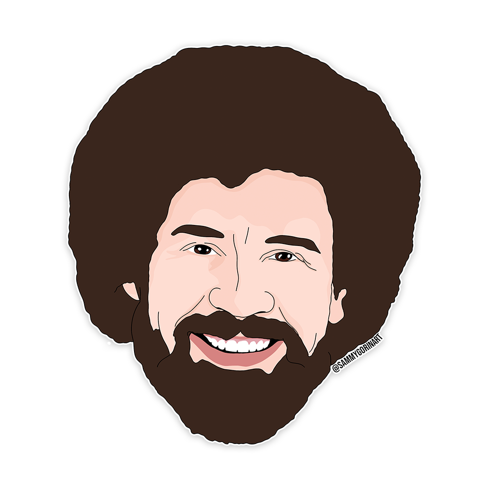 STK – Bob Ross Head – Soap Stop & Body Shop