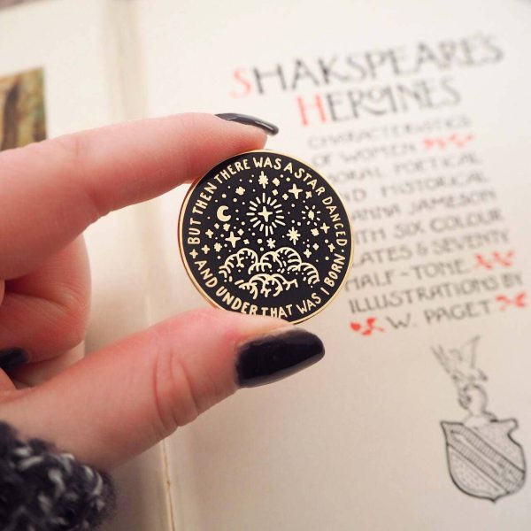 Enamel Pin Badge - Shakespeare Beatrice Much Ado About Nothing