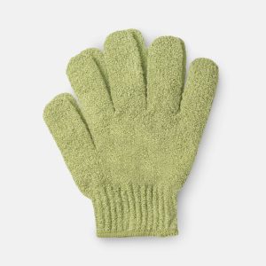 Well Groomed Exfoliating Gloves - Green
